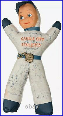 1955-56 Kansas City Athletics A's Signed Auto Autograph Doll Bobble Head Psa/dna