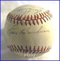 1957 Kansas City Athletics Team Signed Baseball 24 Signatures