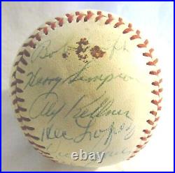 1957 Kansas City Athletics Team Signed Baseball 24 Signatures