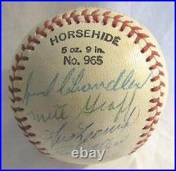 1957 Kansas City Athletics Team Signed Baseball 24 Signatures