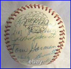 1957 Kansas City Athletics Team Signed Baseball 24 Signatures