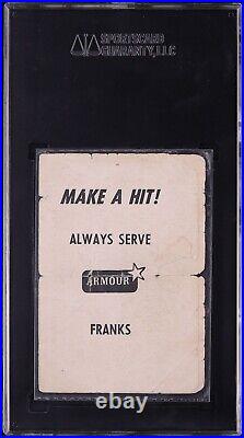 1959 Armour Franks Roger Maris AUTO, HANDS ON KNEES SGC AUTH