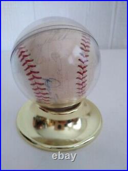 1962 Kansas City Athletics Team Signed Baseball Coach Hank Bauer JoJo White