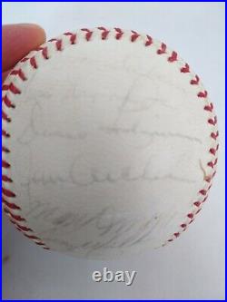 1962 Kansas City Athletics Team Signed Baseball Coach Hank Bauer JoJo White
