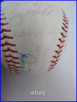 1962 Kansas City Athletics Team Signed Baseball Coach Hank Bauer JoJo White