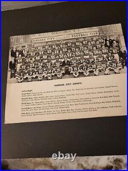 1968 Kansas City Chiefs Signed 8x10 Photo, Taylor, Buchanan, Bell, Livingston