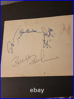 1968 Kansas City Chiefs Signed 8x10 Photo, Taylor, Buchanan, Bell, Livingston