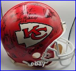 1969 KANSAS CITY CHIEFS HELMET Super Bowl IV Team Signed Proline Authentic COA