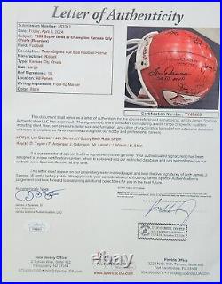 1969 KANSAS CITY CHIEFS HELMET Super Bowl IV Team Signed Proline Authentic COA