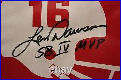 1969 Kansas City Chiefs Len Dawson Signed Seat Cushion & Coa Super Bowl Champs