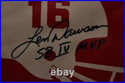 1969 Kansas City Chiefs Len Dawson Signed Seat Cushion & Coa Super Bowl Champs