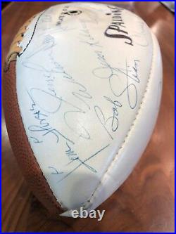 1969 Kansas City Chiefs Super Bowl Champions Team Autographed Ball JSA Z51105