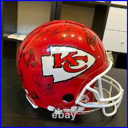 1969 Kansas City Chiefs Super Bowl IV Champions Team Signed Helmet Jsa Coa