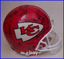 1969 Kansas City Chiefs Super Bowl IV Team Signed Helmet Psa/dna Coa Kc Sb IV