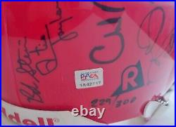 1969 Kansas City Chiefs Super Bowl IV Team Signed Helmet Psa/dna Coa Kc Sb IV