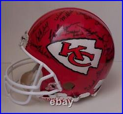 1969 Kansas City Chiefs Super Bowl IV Team Signed Helmet Psa/dna Coa Kc Sb IV
