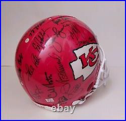 1969 Kansas City Chiefs Super Bowl IV Team Signed Helmet Psa/dna Coa Kc Sb IV