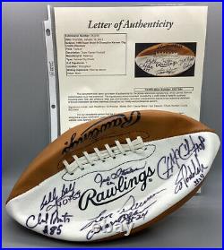 1969 Super Bowl IV Champion Kansas City Chiefs Reunion Signed Football JSA