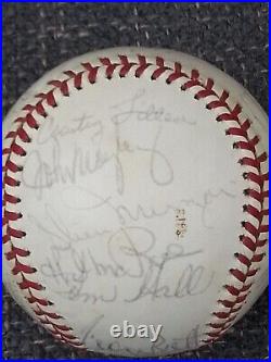 1976 Kansas City KC Royals Autographed Baseball With COA