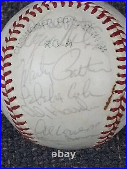 1976 Kansas City KC Royals Autographed Baseball With COA