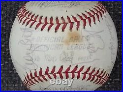 1976 Kansas City KC Royals Autographed Baseball With COA