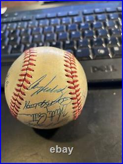 1979 KANSAS CITY ROYALS Team Signed Baseball George BRETT Whitey HERZOG COA 7/13