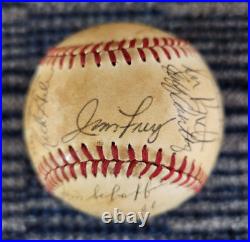 1980 KC Kansas City Royals 27 Team Signed Baseball World Series George Brett 390