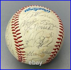 1982 Kansas City Royals Signed American League Baseball JSA Certified Autograph