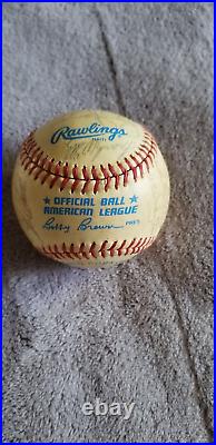 1984 Kansas City Royals Team signed Baseball George Brett +24 others BAS LOA