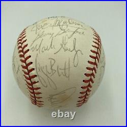 1985 Kansas City Royal World Series Champs Team Signed Baseball With JSA COA