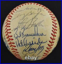 1985 Kansas City Royals World Series Champs Team Signed WS Baseball PSA DNA COA