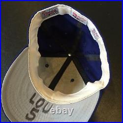 1993 George Brett Game Used Signed Kansas City Royals Hat Final Season JSA COA