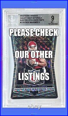 1/1 2017 Panini National Treasures PATRICK MAHOMES RPA RC PATCH AUTO #RMS-PM /1