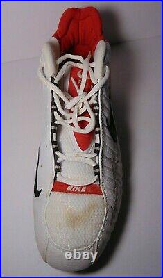 2001 Priest Holmes Signed Kansas City Chiefs Practice Used Nike Cleat Shoe & Coa
