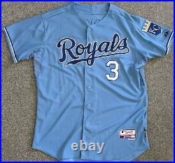 2010 Yuniesky Betancourt game used Kansas City Royals jersey autographed