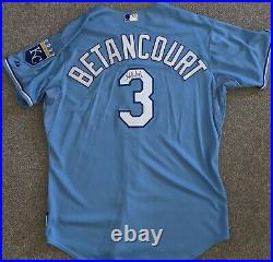 2010 Yuniesky Betancourt game used Kansas City Royals jersey autographed