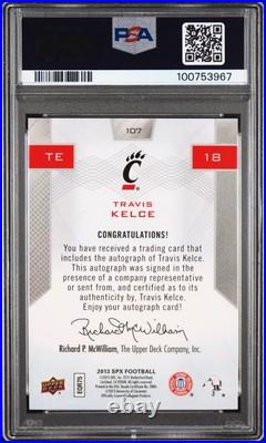 2013 Travis Kelce Auto Psa 8 Rookie Signed Kansas City Chiefs Sp Taylor Swift