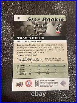 2013 Upper Deck Travis Kelce Star Rookie RC Auto #84 Kansas City Chiefs