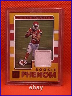 2017 Panini Donruss Patrick Mahomes Red Foil (Rare) Rookie Phenoms Player-Worn