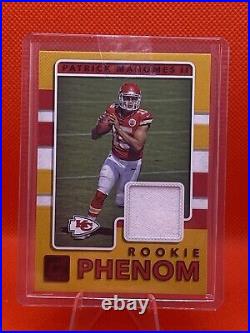 2017 Panini Donruss Patrick Mahomes Red Foil (Rare) Rookie Phenoms Player-Worn