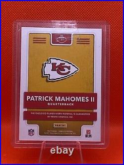 2017 Panini Donruss Patrick Mahomes Red Foil (Rare) Rookie Phenoms Player-Worn