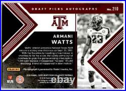 2018 Elite Draft Picks Aspirations Armani Watts Rookie Auto 1/1 Kansas City