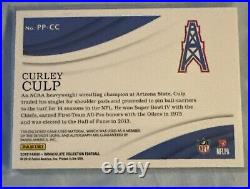 2018 Immaculate PP-CC 3 color Curley Culp Game Worn Sick patch Chiefs/Oilers /49
