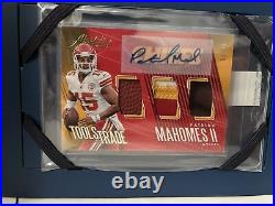 2018 Panini Tools of the Trade Patrick Mahomes Auto 3 Color Patch 1/35 and 35/35