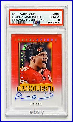 2019 Patrick Mahomes ll POP 1 AUTO GEM MINT (PSA 10) #/100 RARE SSP Autograph