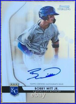 2020 Bowman Sterling #BSPA-BWJ Bobby Witt Jr Autograph Kansas City Royals