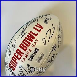 2020 Kansas City Chiefs Team Signed Super Bowl Football Patrick Mahomes PSA DNA