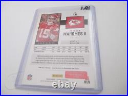 2020 Panini Patrick Mahomes Kansas City Chiefs Star Autographed Football Card