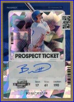 2021 Contenders Bobby Witt Jr. Prospect Ticket Cracked Ice Auto Ssp#02/23! Kc