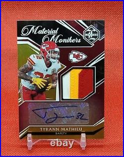 2021 LIMITED? TYRANN MATHIEU? Material Monikers Auto SSP /5 KANSAS CITY CHIEFS